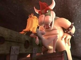 Công chúa đào fucked lược qua bowser