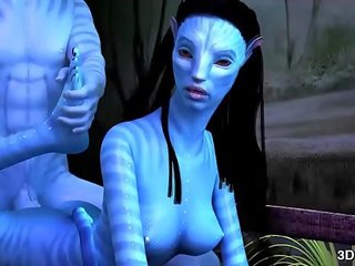 Avatar diva anāls fucked līdz milzīgs zils kāts