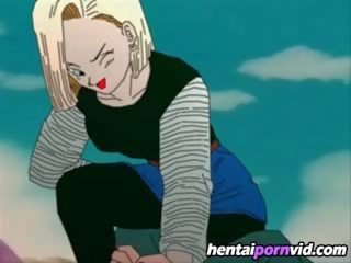 Dragon kamuolys z hentai_ android 18 ir trunks