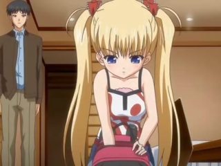 Blond stunner anime blir pounded
